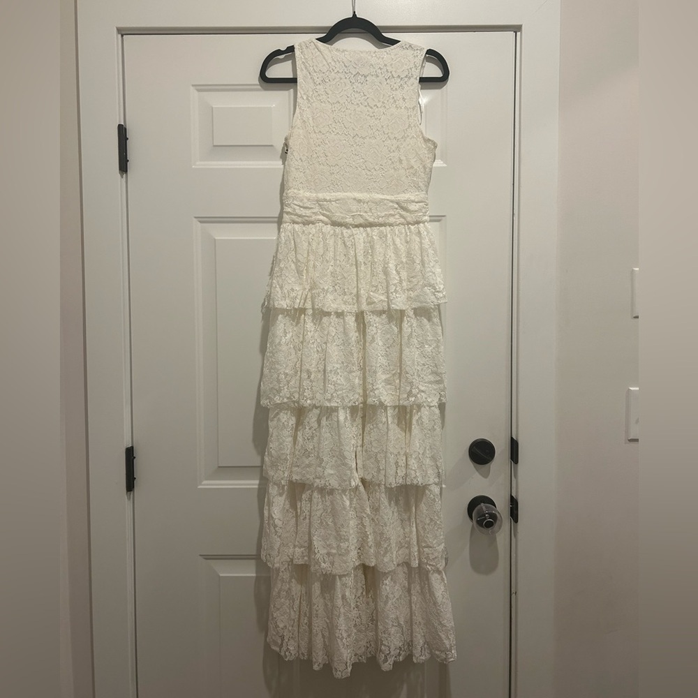 1. State Cascading Ruffle Maxi Dress - Picture 7 of 9